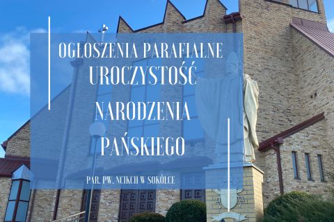 Uroczystość Narodzenia Pańskiego, 25.12.2025 r.