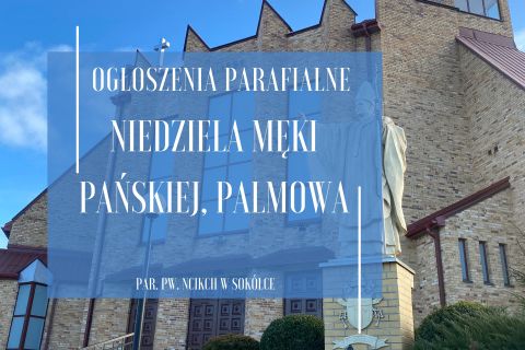 Niedziela Palmowa, 29.03.2026 r.